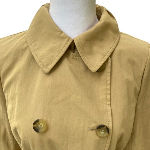 J. Crew Women's Trench Coat Khaki Double Breasted Classic Lined Collar Belt, 8P - Picture 3 of 15